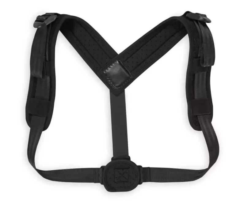 SPRI Back Posture Corrector Brace in Black, One-Size, Fitness/Recovery