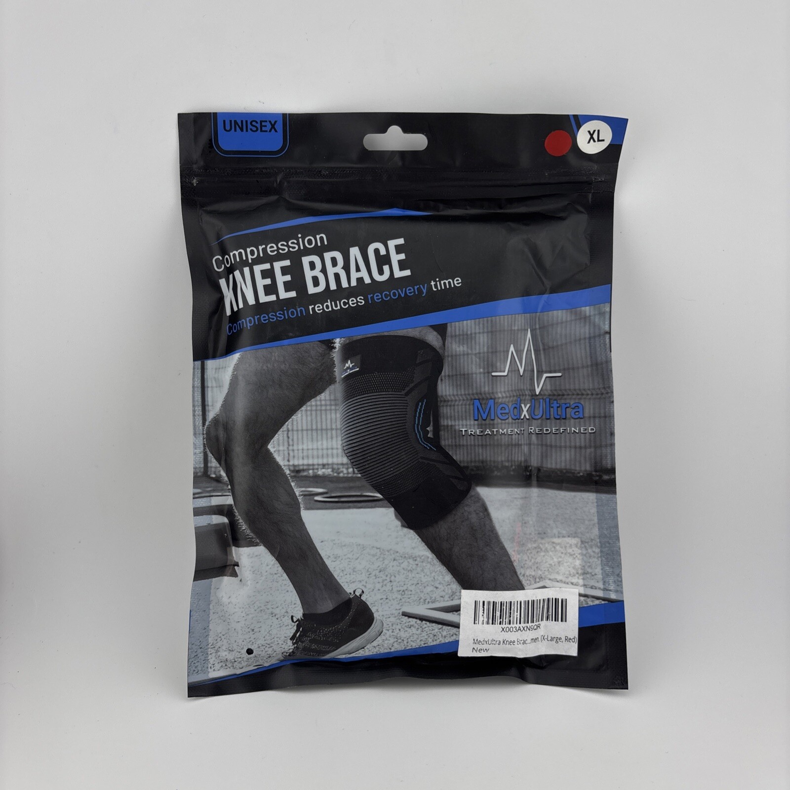 Compression Knee Brace For Sports And Pain Relief Size XL By MedxUltra