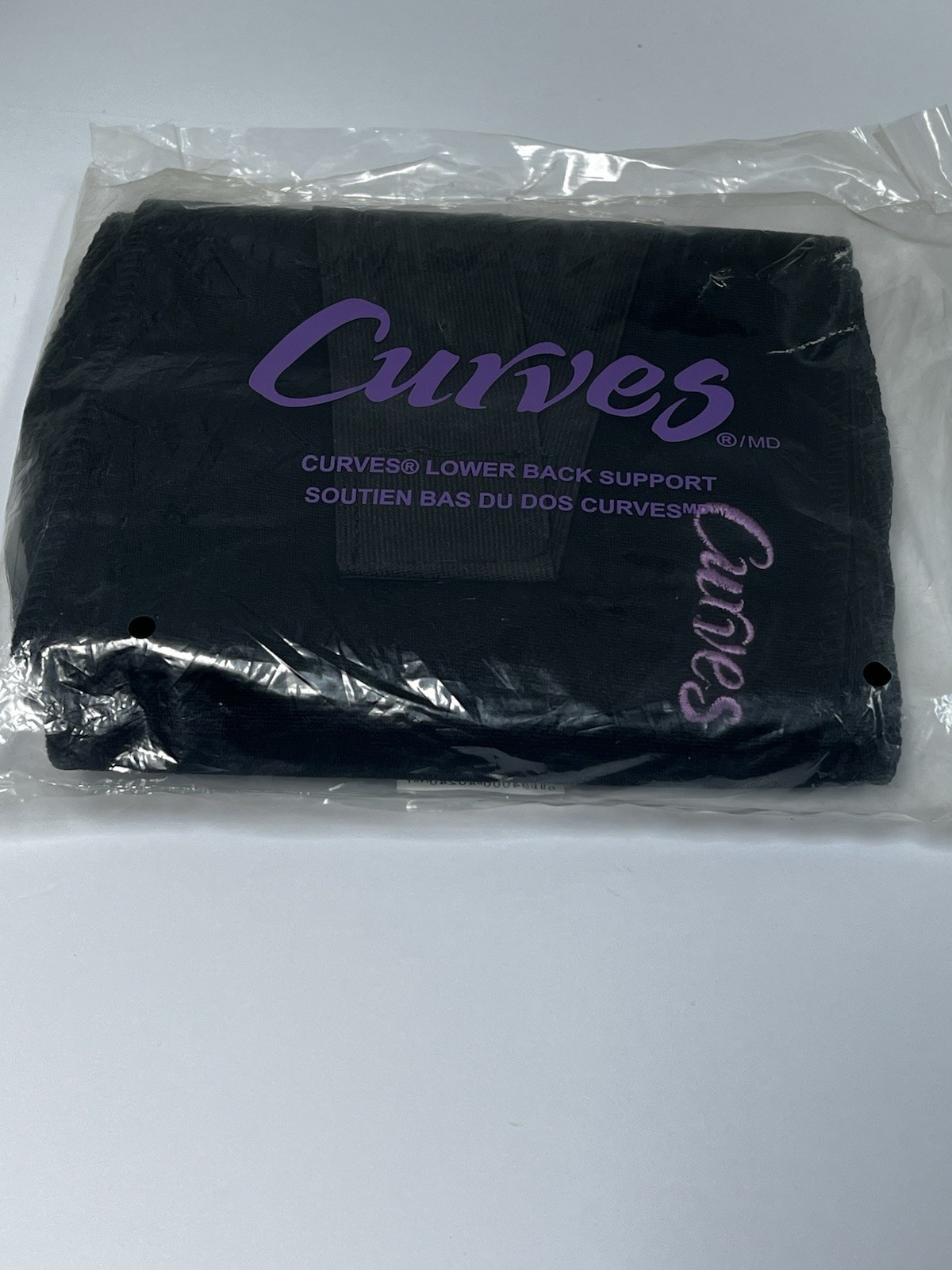 NIB CURVE LOWER BACK SUPPORT, ADJUSTABLE ELASTIC BAND HAND WASH BLACK