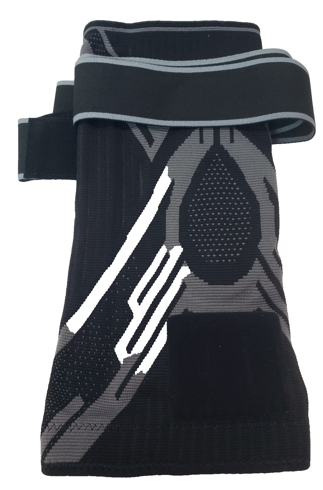 Forestmove Knee Brace 360°Support Protection Anti-Slip Gel Cushions,Black Grey,M