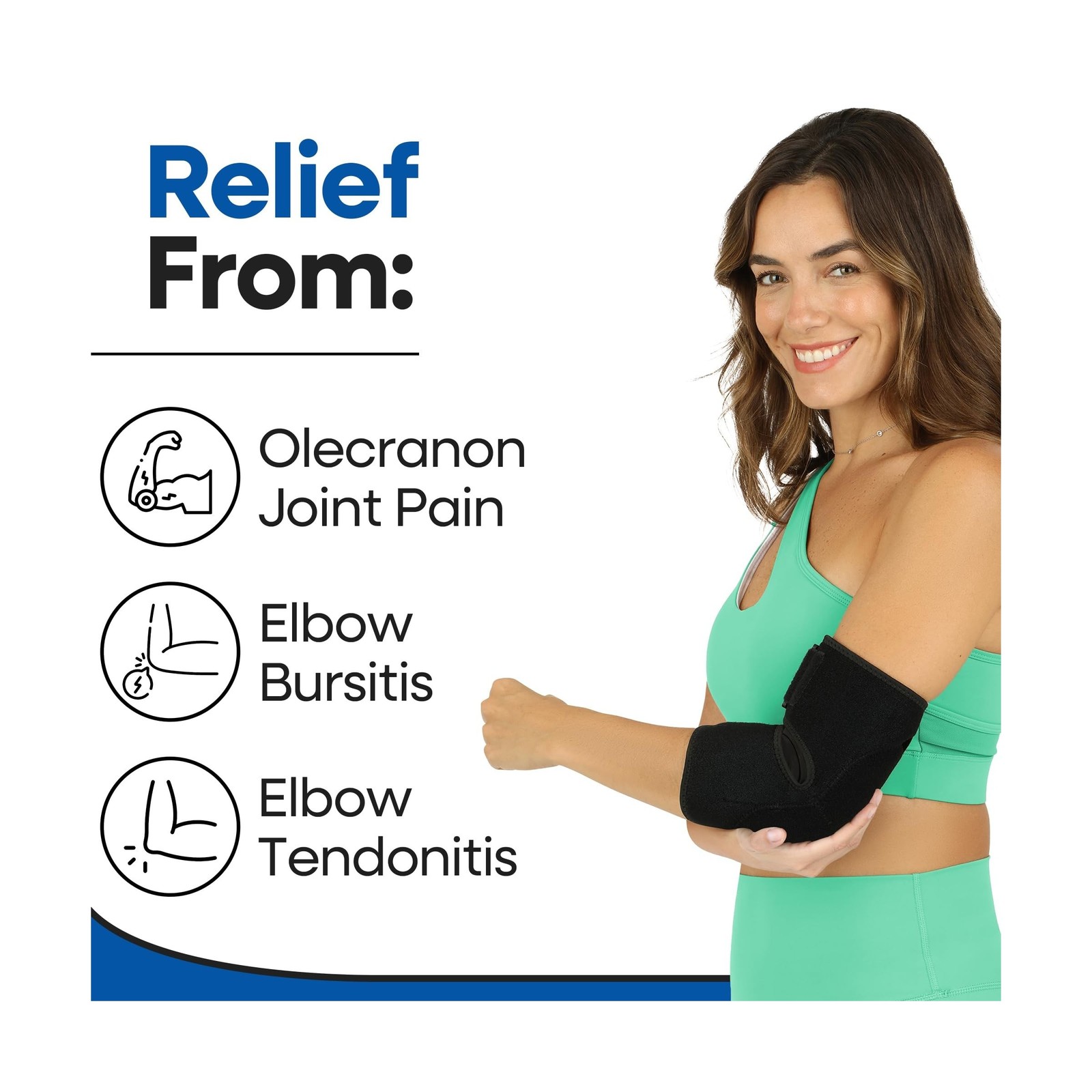 Soft Elbow Pad For Bursitis & Elbow Tendonitis Relief Wrap | Pa… FAST USA SHIP