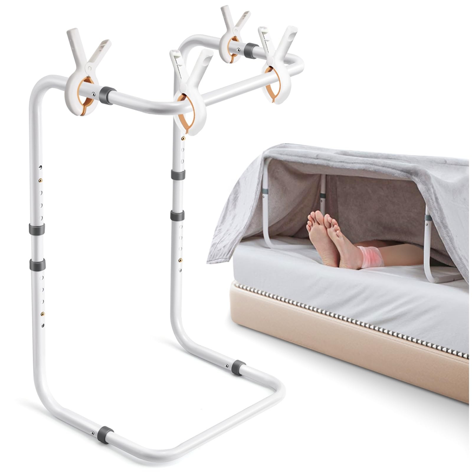 Blanket Lifter for Feet, Adjustable Height Blanket Lifters for Foot of Bed, A…