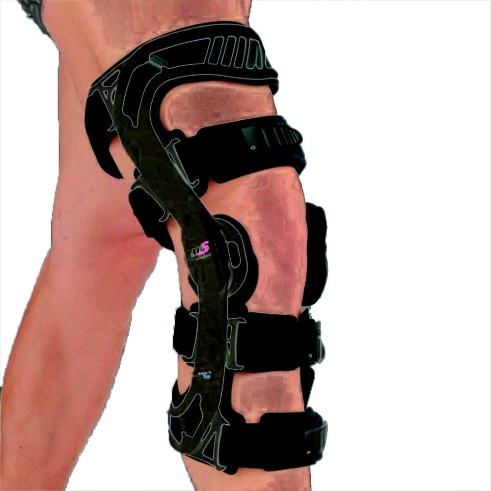 FGP Functional Knee Pad 4 Point m4s Comfort Black for ACL/PCL/CI Right Black