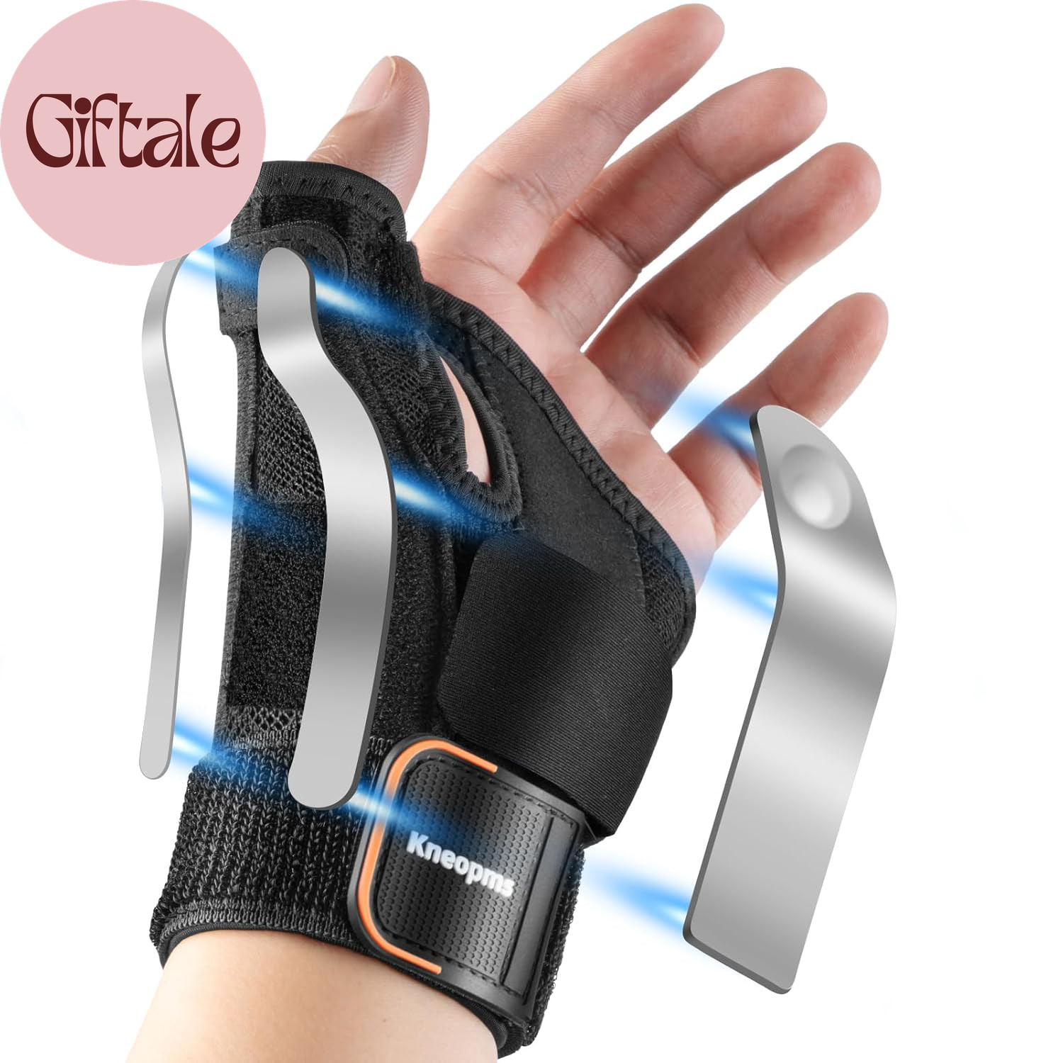 New Upgrade Thumb Brace with Splints for Palm & Wrist Stabilizer 3 Adjustable St