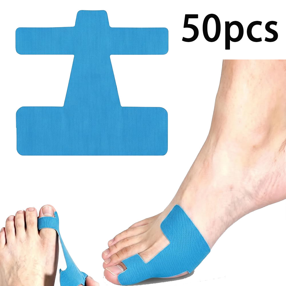 50 Pre Cut Bunion Corrector Kinesiology Tape Big Toe Support Feet Hallux Valgus