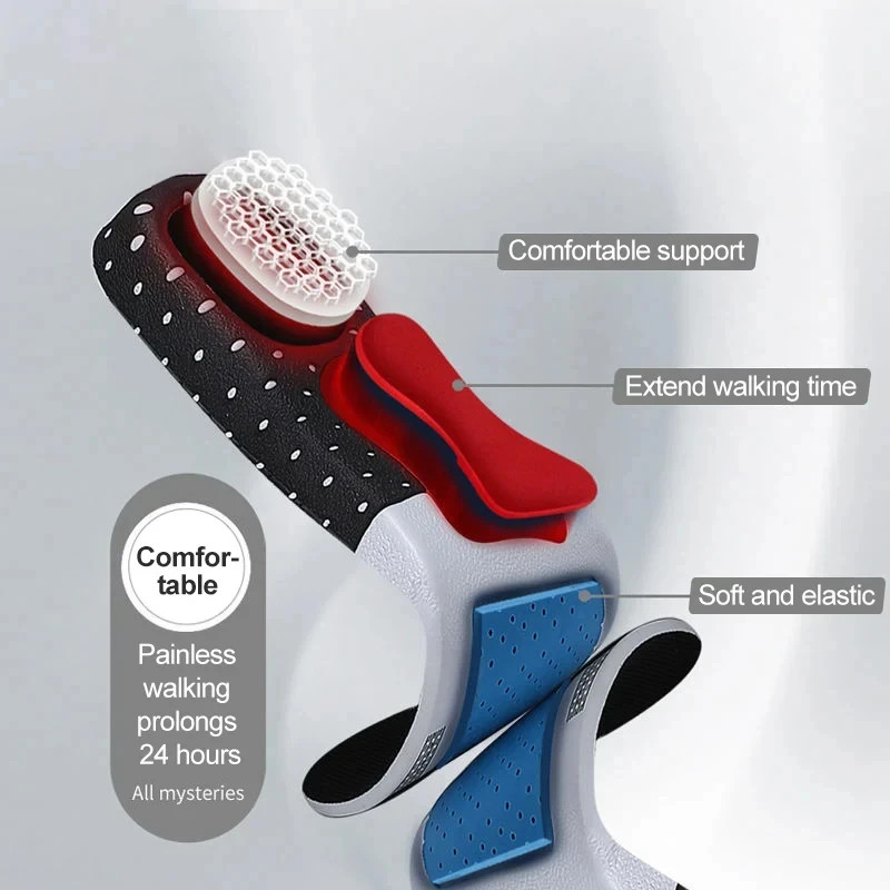 Shoes Insoles for Feet Arch Support Plantar Fasciitis Orthopedic Insole Men Sili