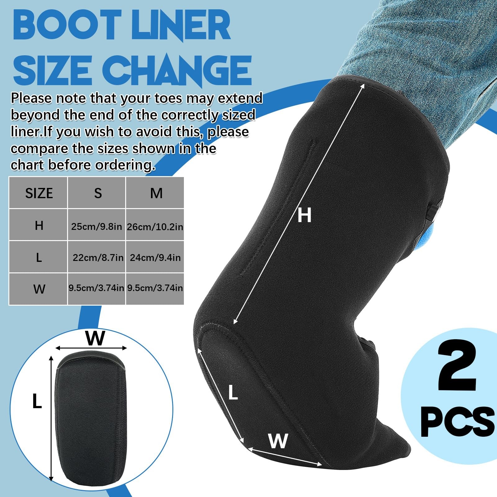 2-Pack Short Air Cam Walking Boot Adjustable Ankle Fracture & Injury Stabilizer