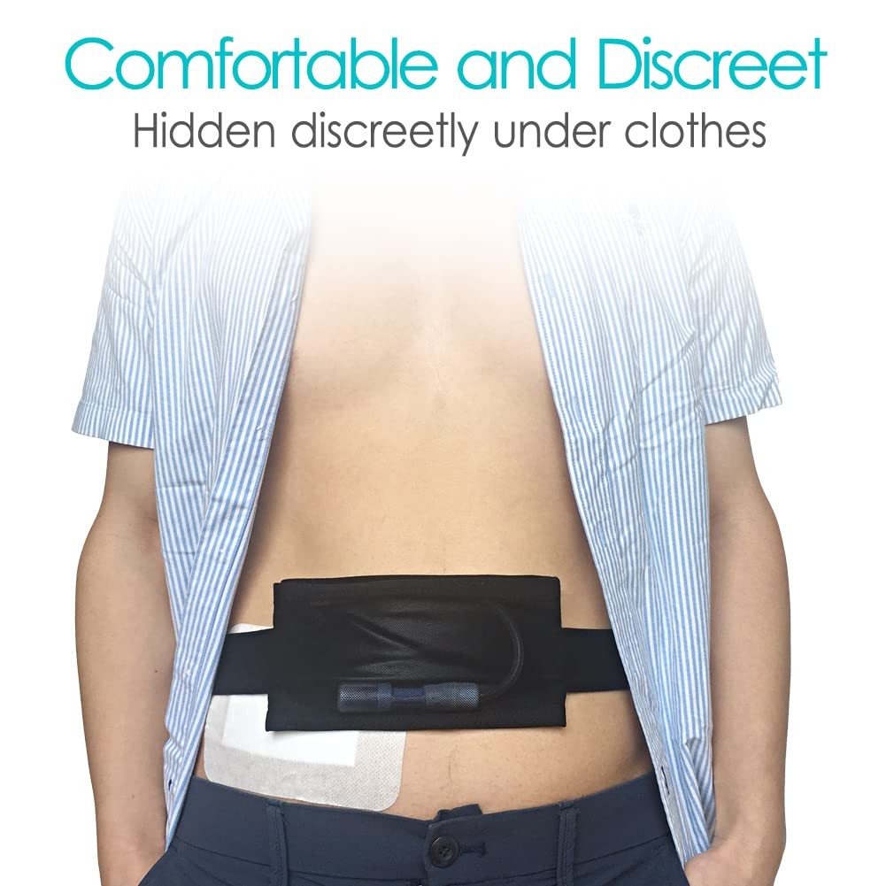 Breathable Peritoneal Dialysis Belt with Mesh Pocket PD Catheter Holder Acces…