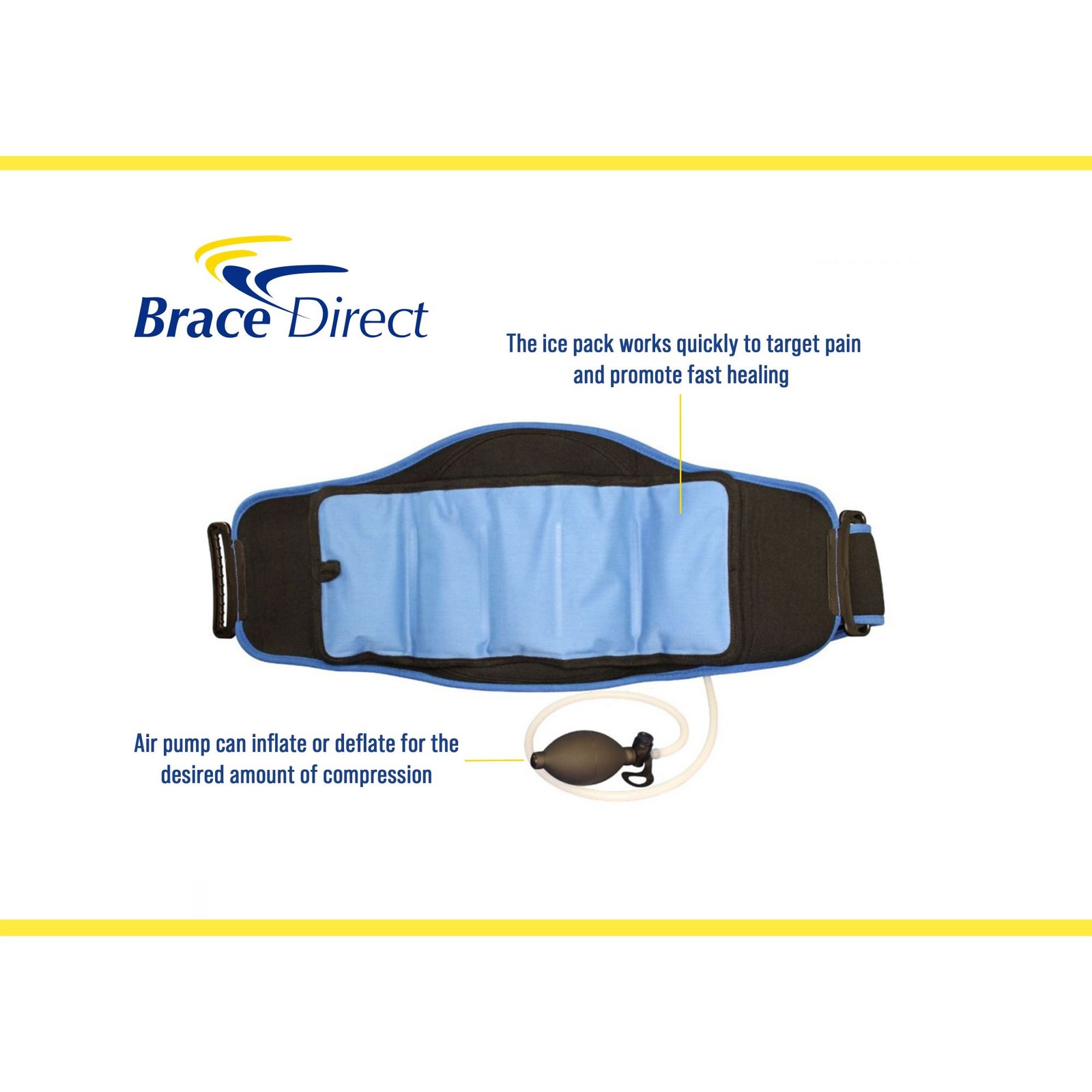 Cold Compression Back Wrap and Ice Pack- Back Pain Relief