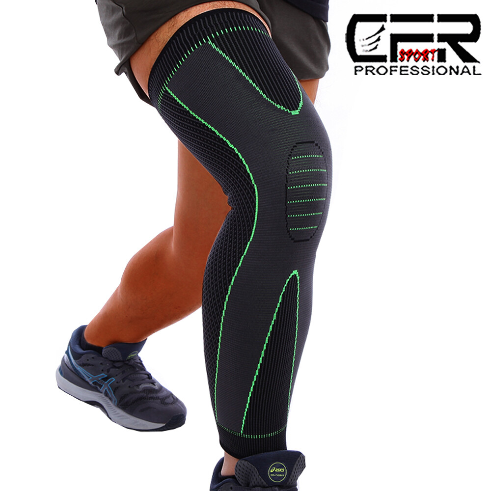 Leg Brace Thigh Compression Sleeve Calf Knee Support Socks Pain Relief Men Women