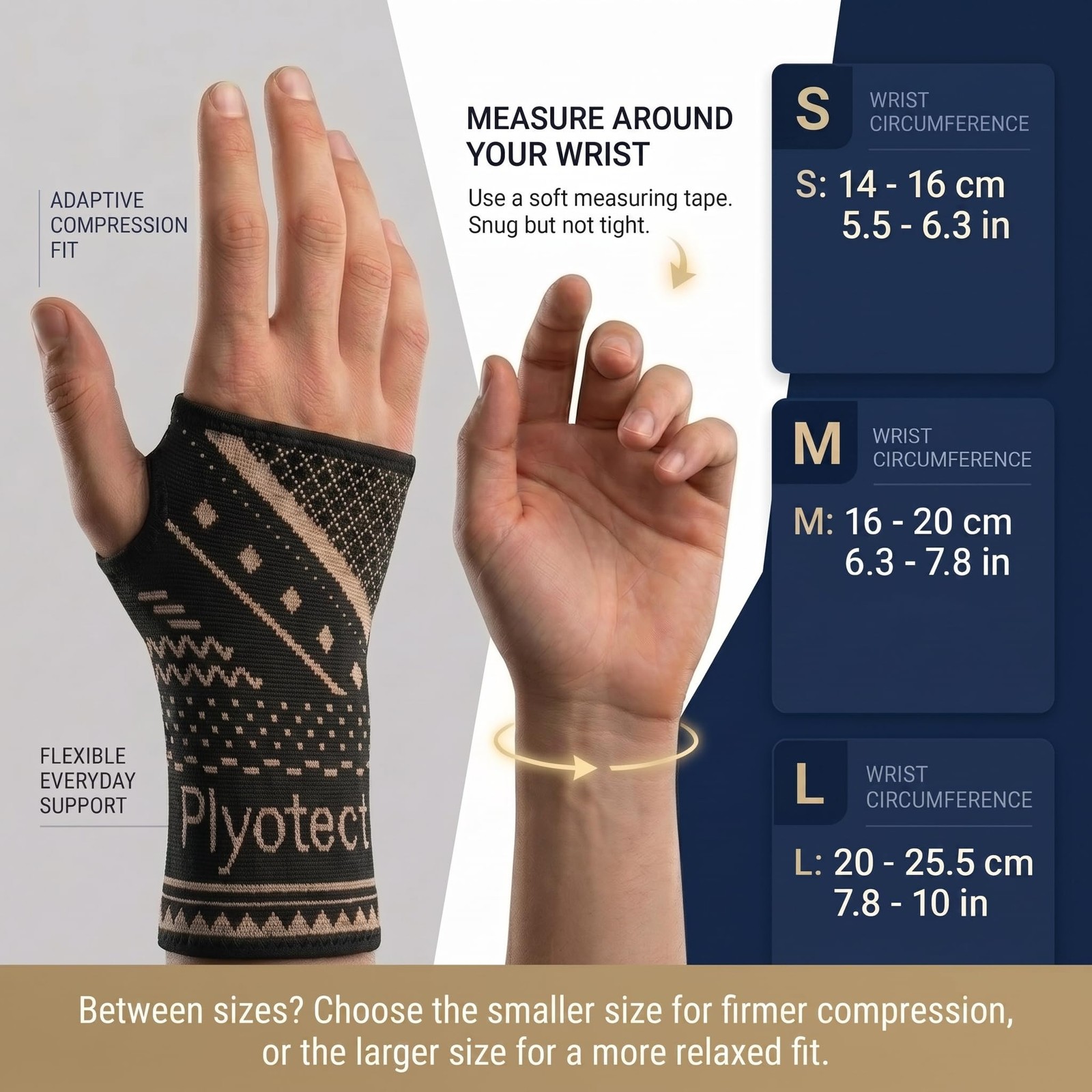 2 Pack Copper Wrist Compression Sleeve for Men Women,Medium