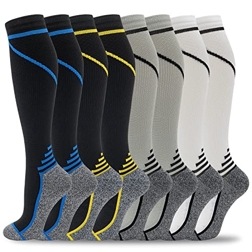 8 Pairs Compression Small-Medium 00-8 pairs-blue/yellow/grey/white line-NEW