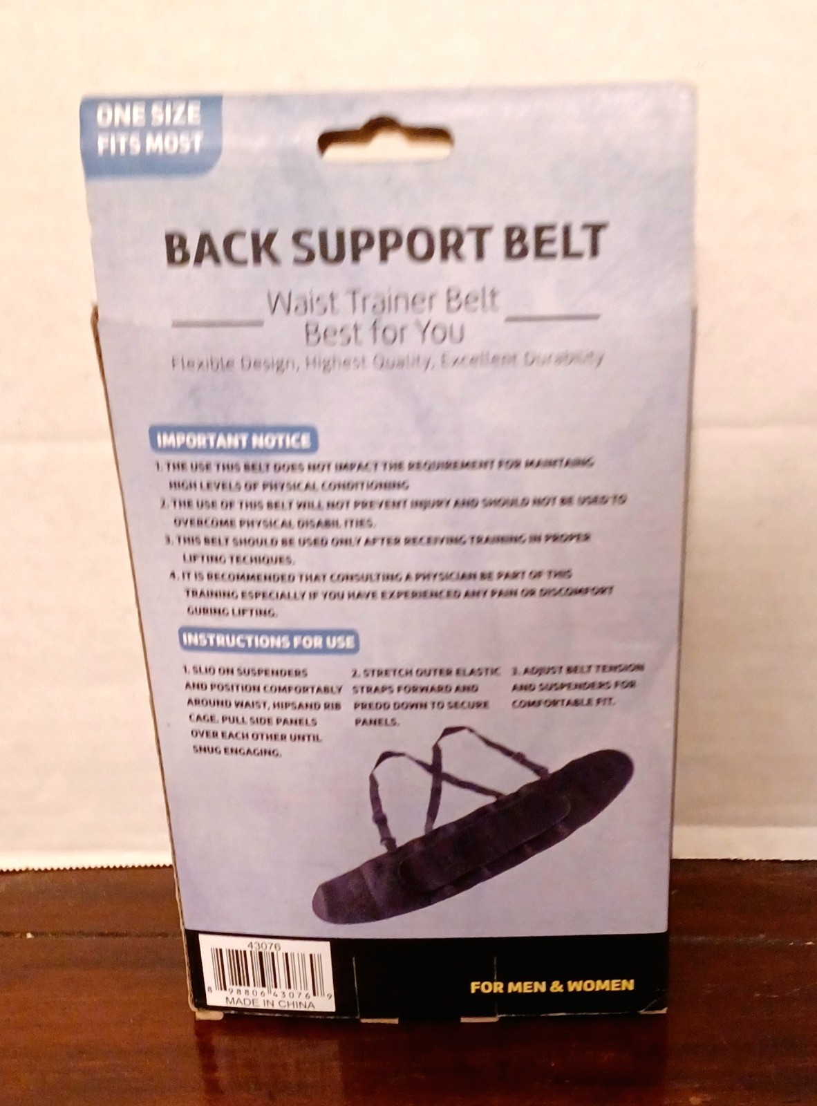 Curad Back Support Universal and Back Support Belt Waist Trainer