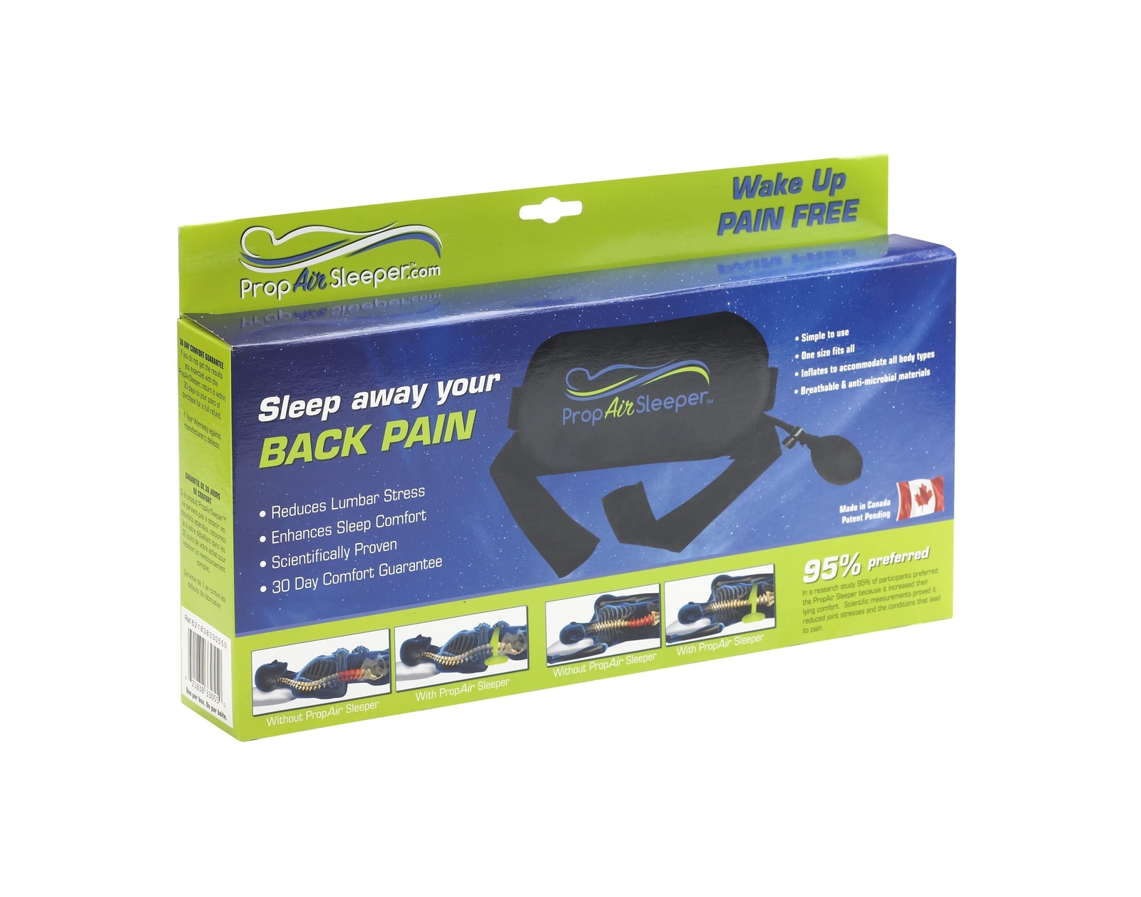 Innotech Propair Sleeper Sleeping Support Pillow to Support Your Spine Curvat…