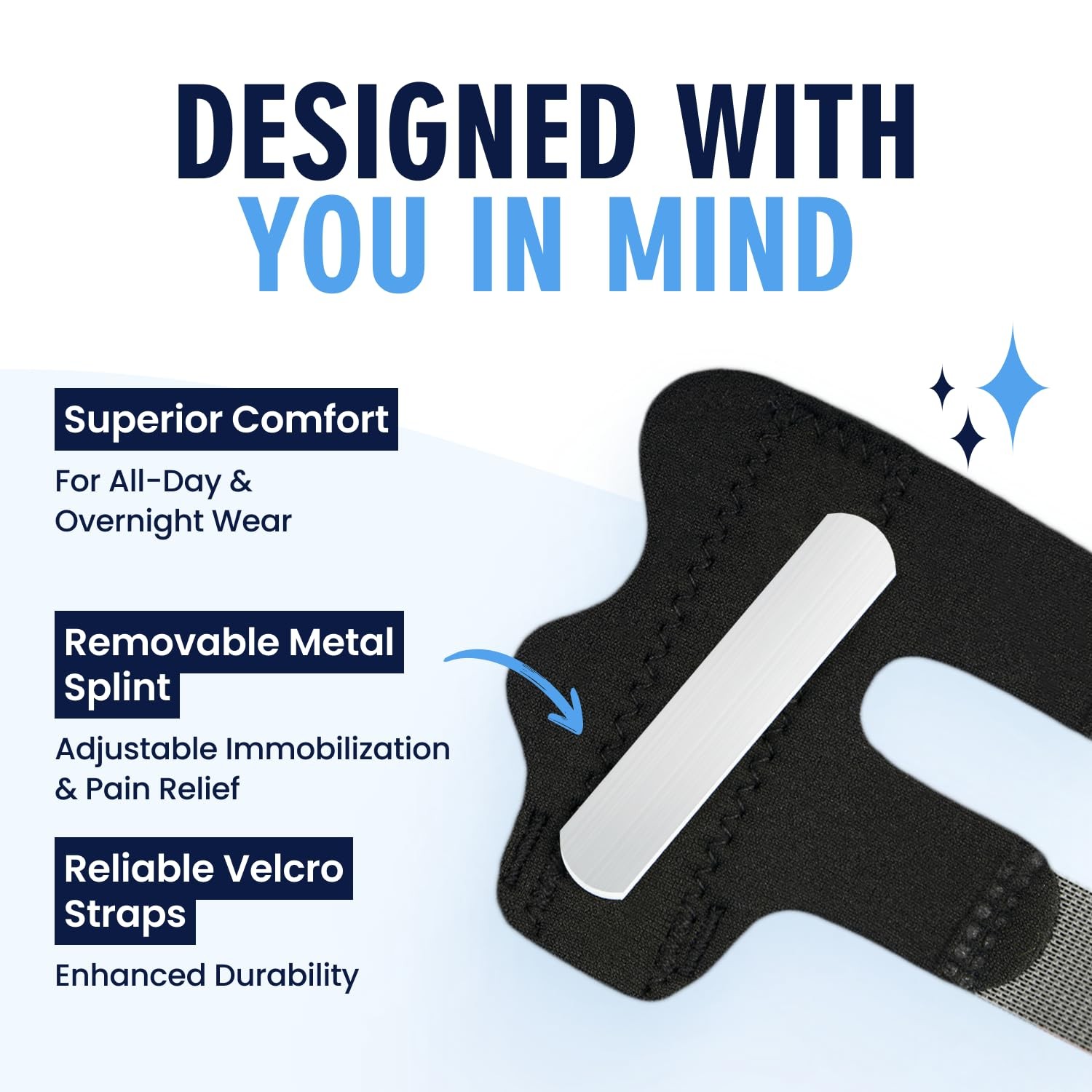 Dr. Frederick’s Original Trigger Finger Splint – 2 Pieces – Doctor-Developed Des