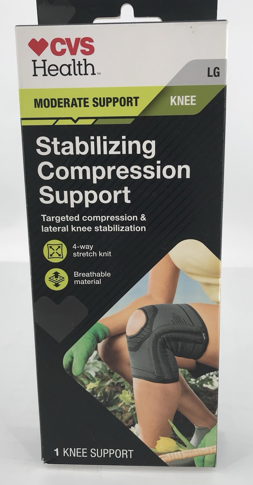 CVS Health Knee Stabilizing Compression Support Moderate Size Large