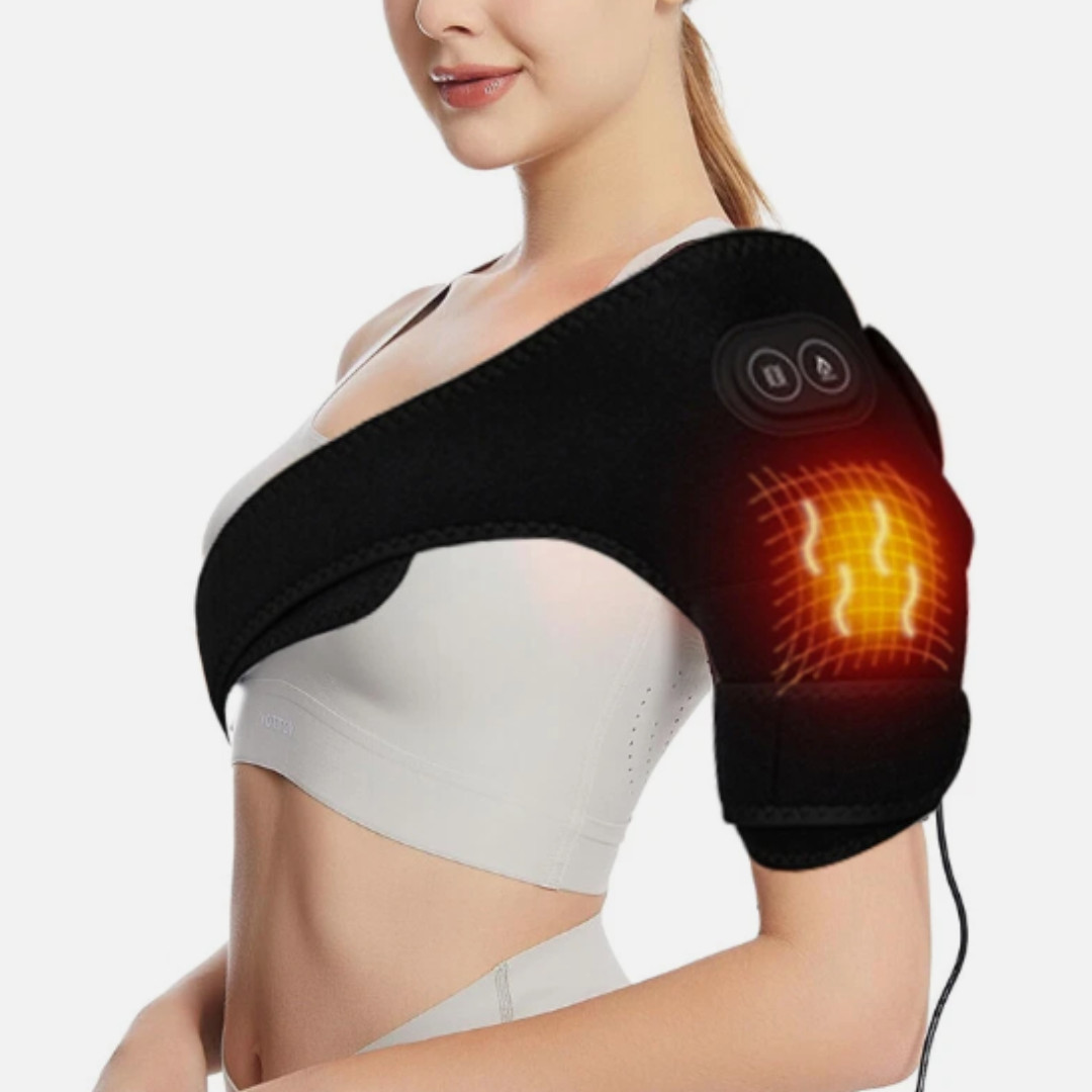 3 In 1 Electric Heated Shoulder Massager Brace with Vibration Joint Pain Relief