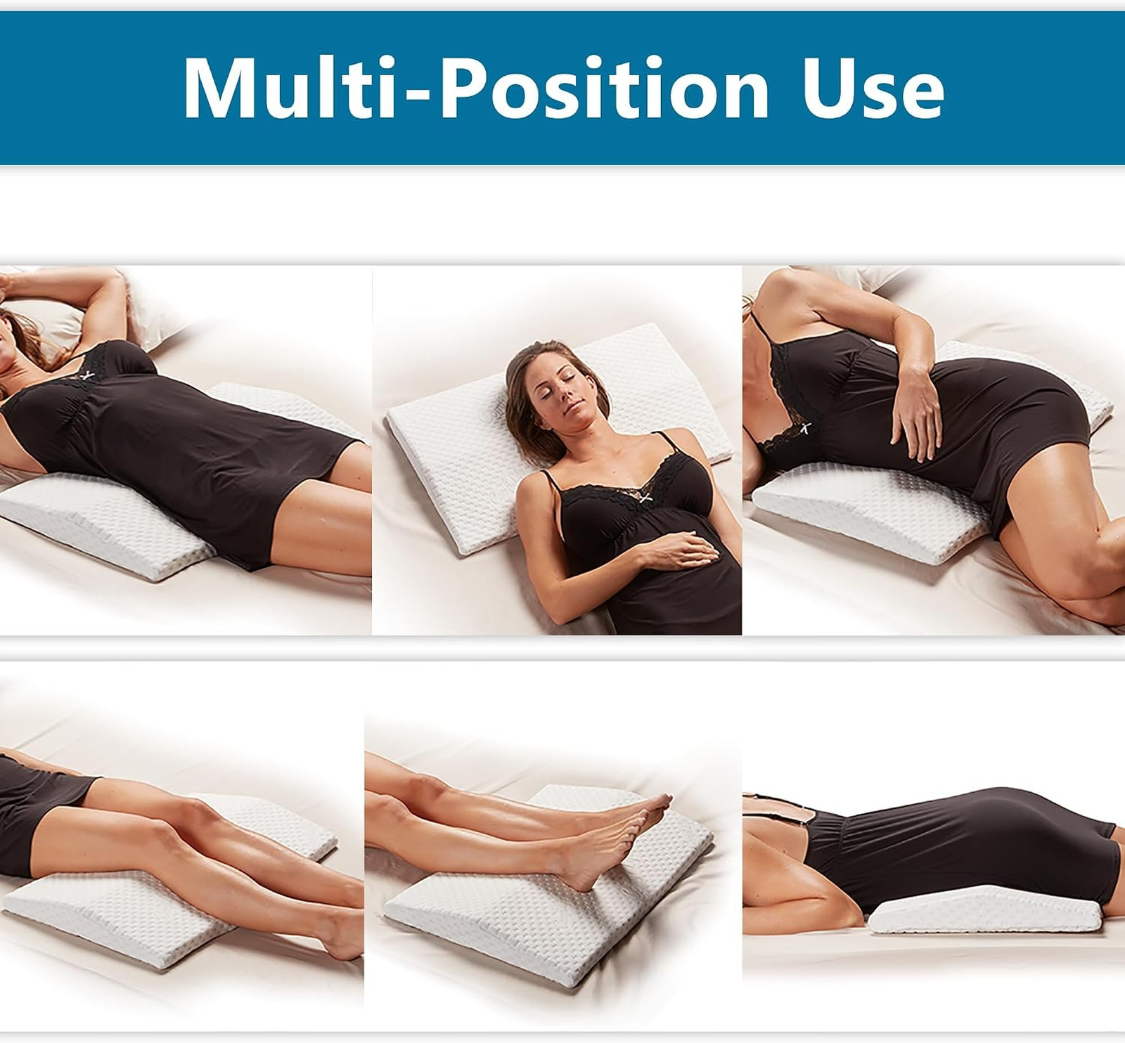 Lumbar Support Pillow for Sleeping Memory Foam for Back Pain Relief Side Back