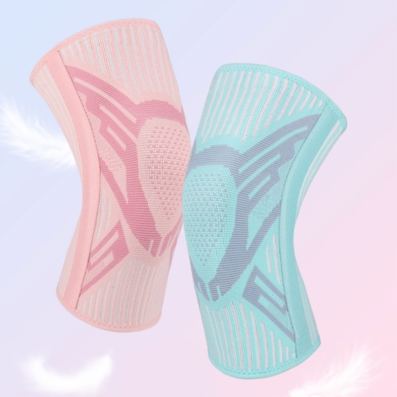 Breathable Stretchy Knit Knee Support Sleeve for Running Basketball Volleyballs