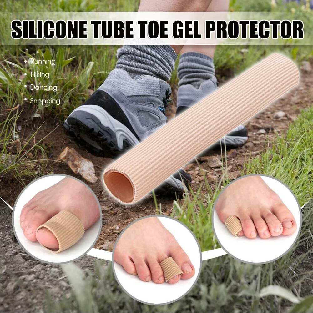 Gel Toe Protectors Tube Finger Bandage Foot Elastic Grip Protection Hammer Corn