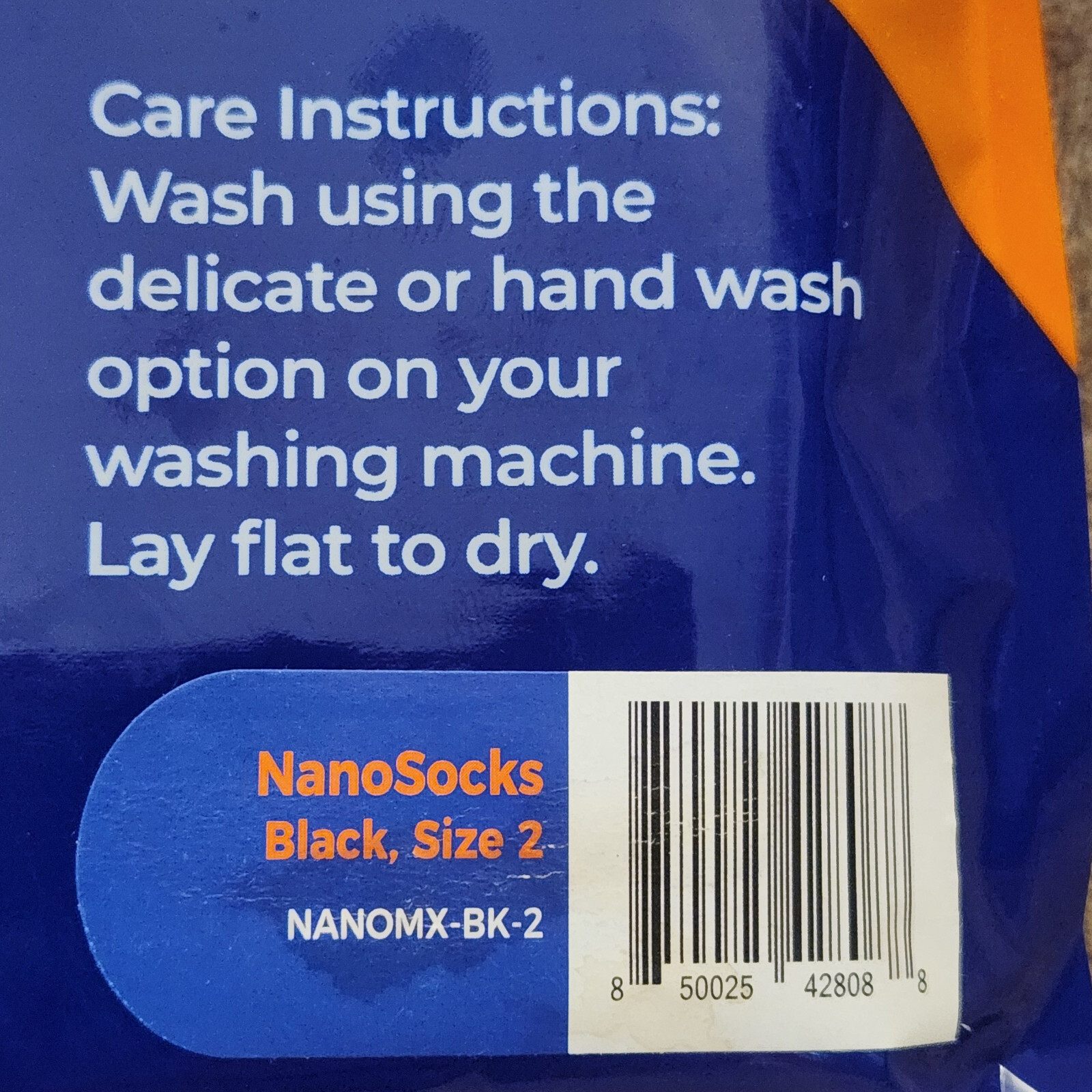 Nanosocks Compression 3-D Nano-Weave Technology Nanomx-BK-2 Black Size 2 Medium