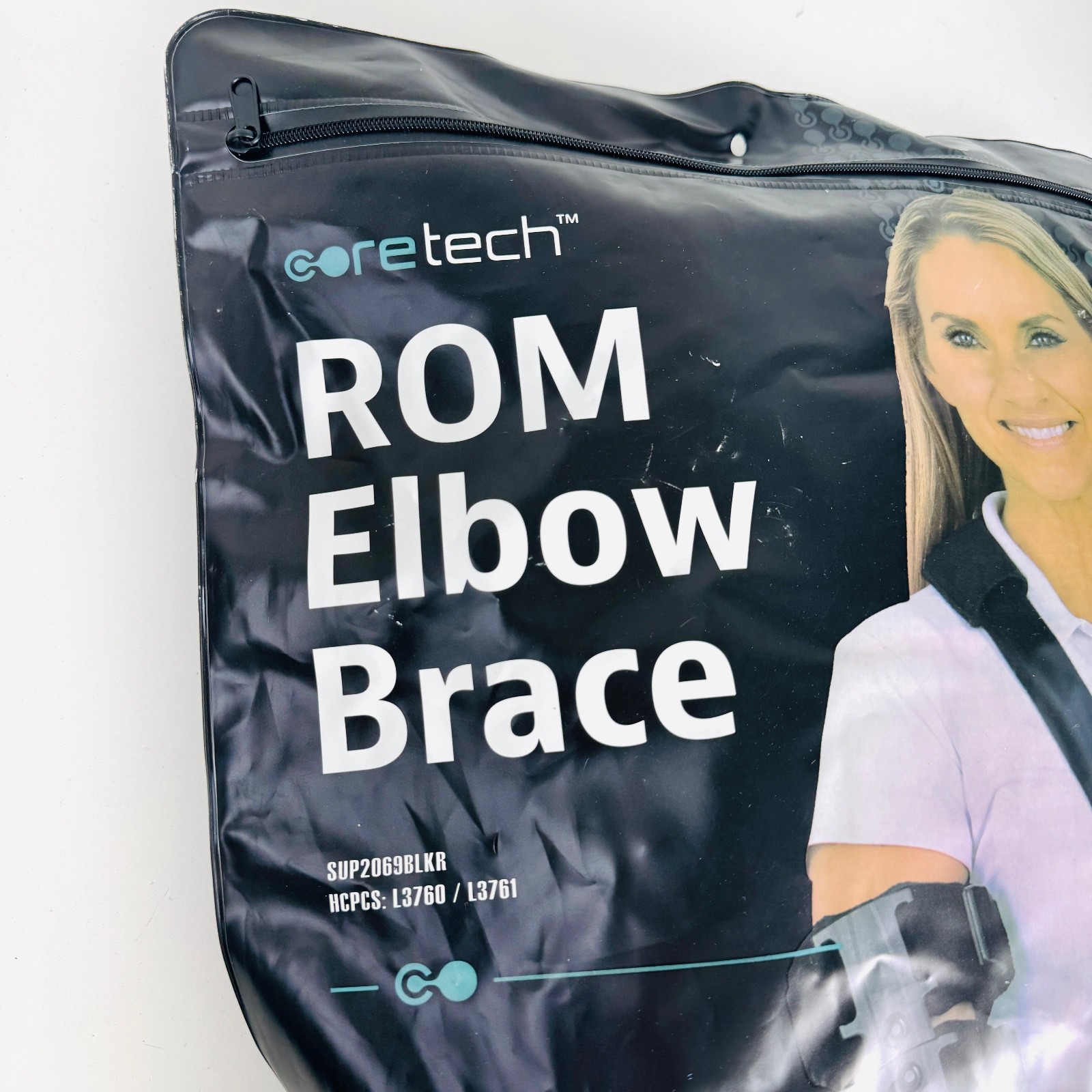 CoreTech Elbow Brace RIGHT Arm ROM Adjustable Hinged Support Splint SUP2069BLKR