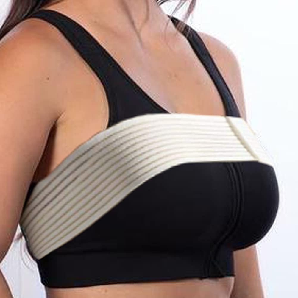 Post Surgery Breast Implant Stabilizer and Chest Compression Support Band, Breas