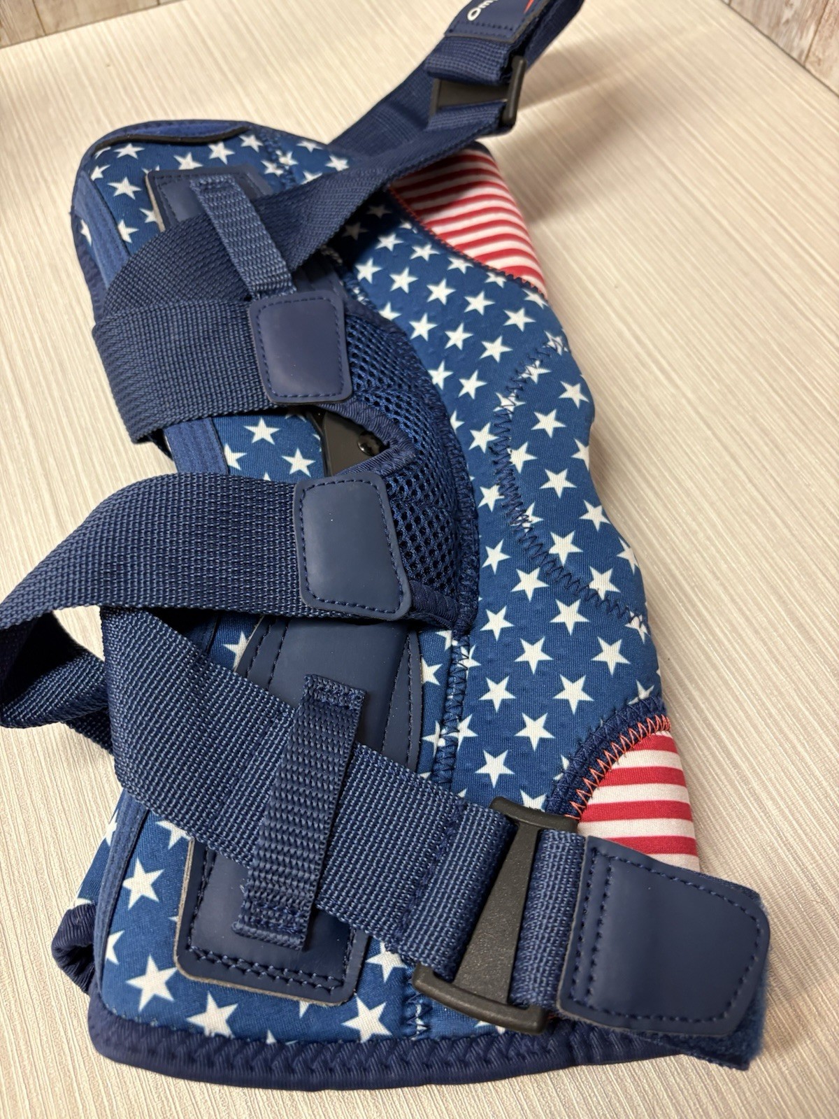 Omples USA Flag Hinged Knee Brace- Knee Pain for Meniscus Tear XL FREE SHIP
