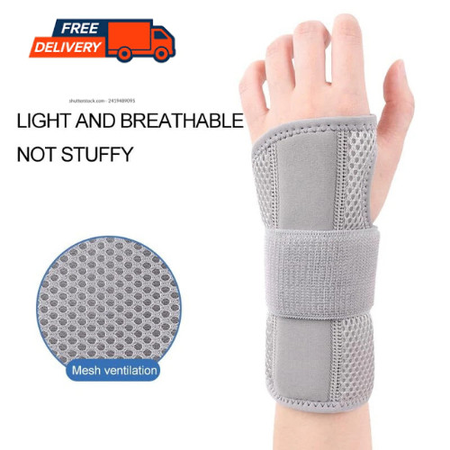 Wrist Brace for Carpal Tunnel – Adjustable Night Support Brace with Splints