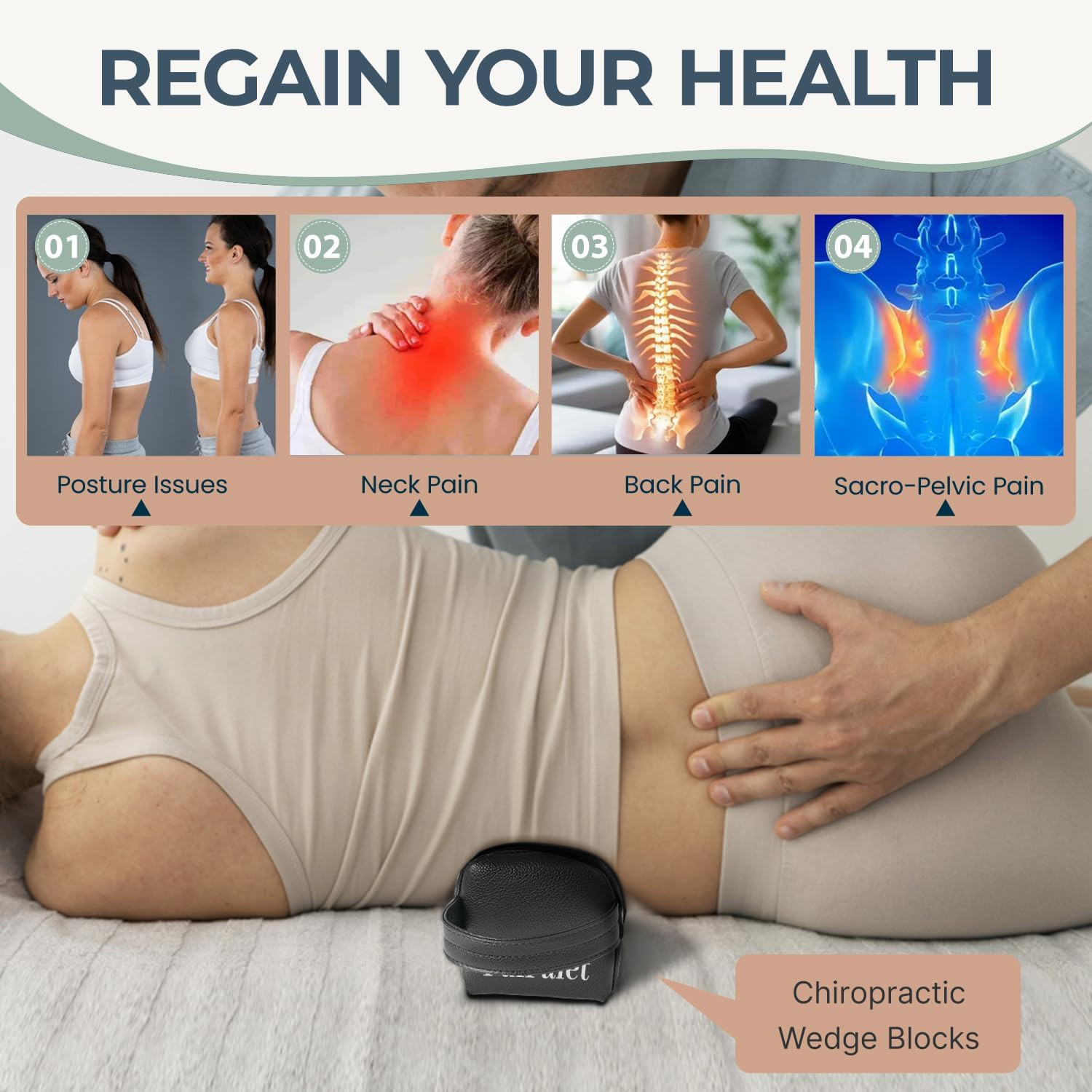 Pelvic Sacral SOT Blocks | Chiropractic Wedge Block Correction for SOT Technique