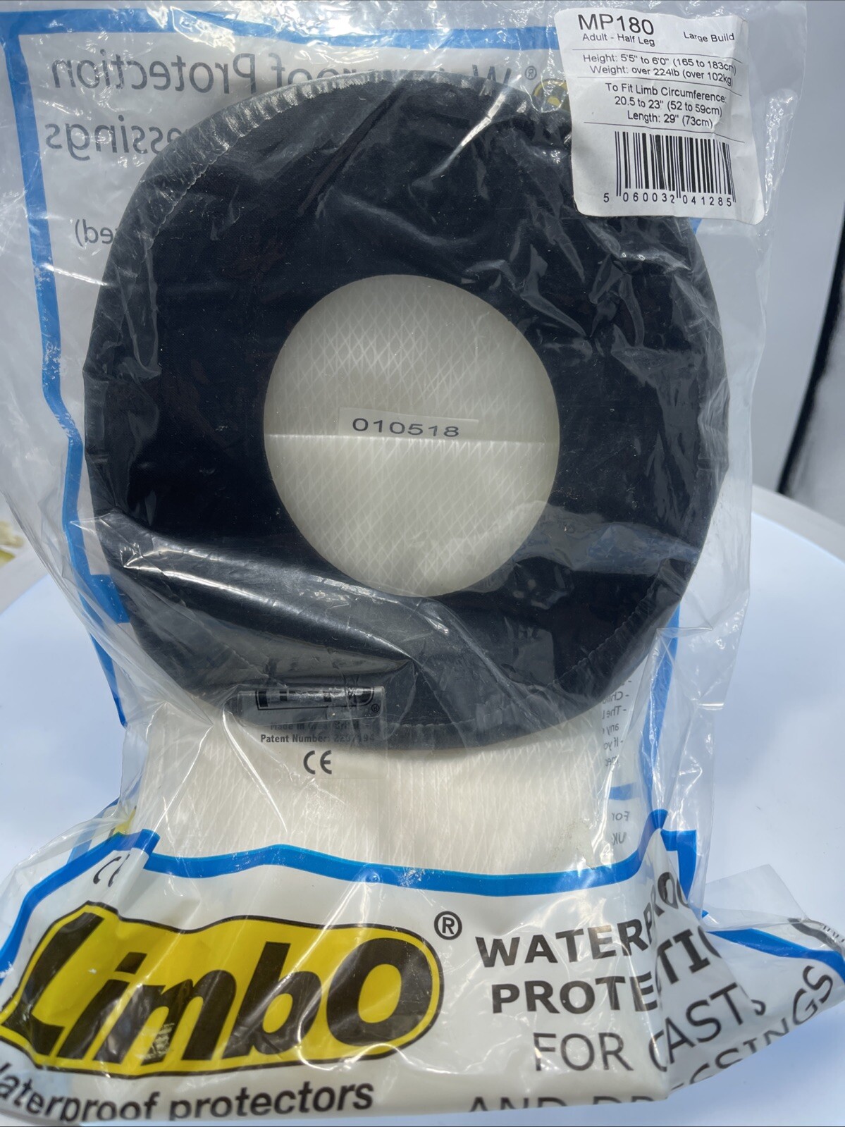 LimbO Waterproof Cast Protector MP180 Adult Half Leg Large Build -US SELLER