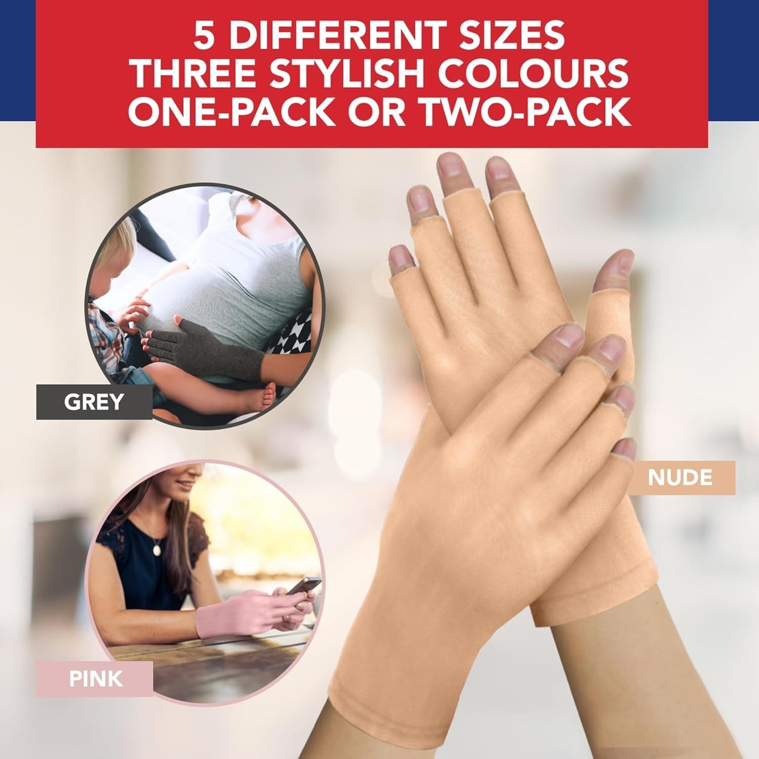 Comfortable Cotton-Spandex Gloves for Pain Relief – Ideal for Raynaud’s Syndrome