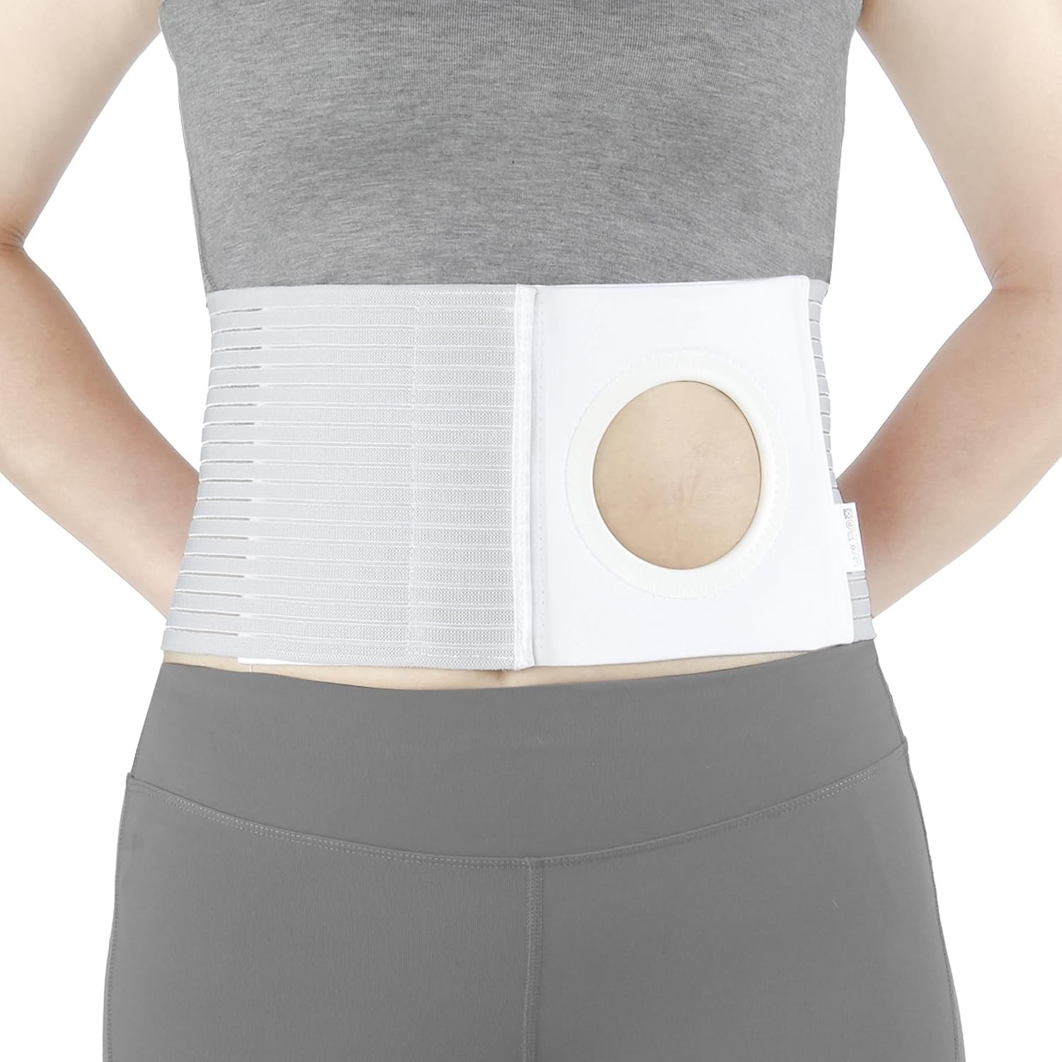 Adjustable Ostomy Hernia Belt – Breathable Stoma Support Belt for Colostomy & Il
