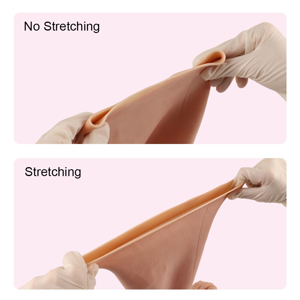 Highly Simulated Skin Silicone Prosthesis Foot Sleeve Leg Cover Scars CD