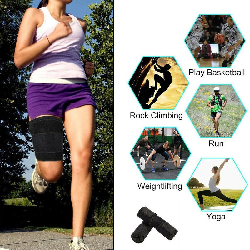 Compression Brace Wrap Thigh Sleeve Support Hamstring Groin Quad Pain Relief Gym