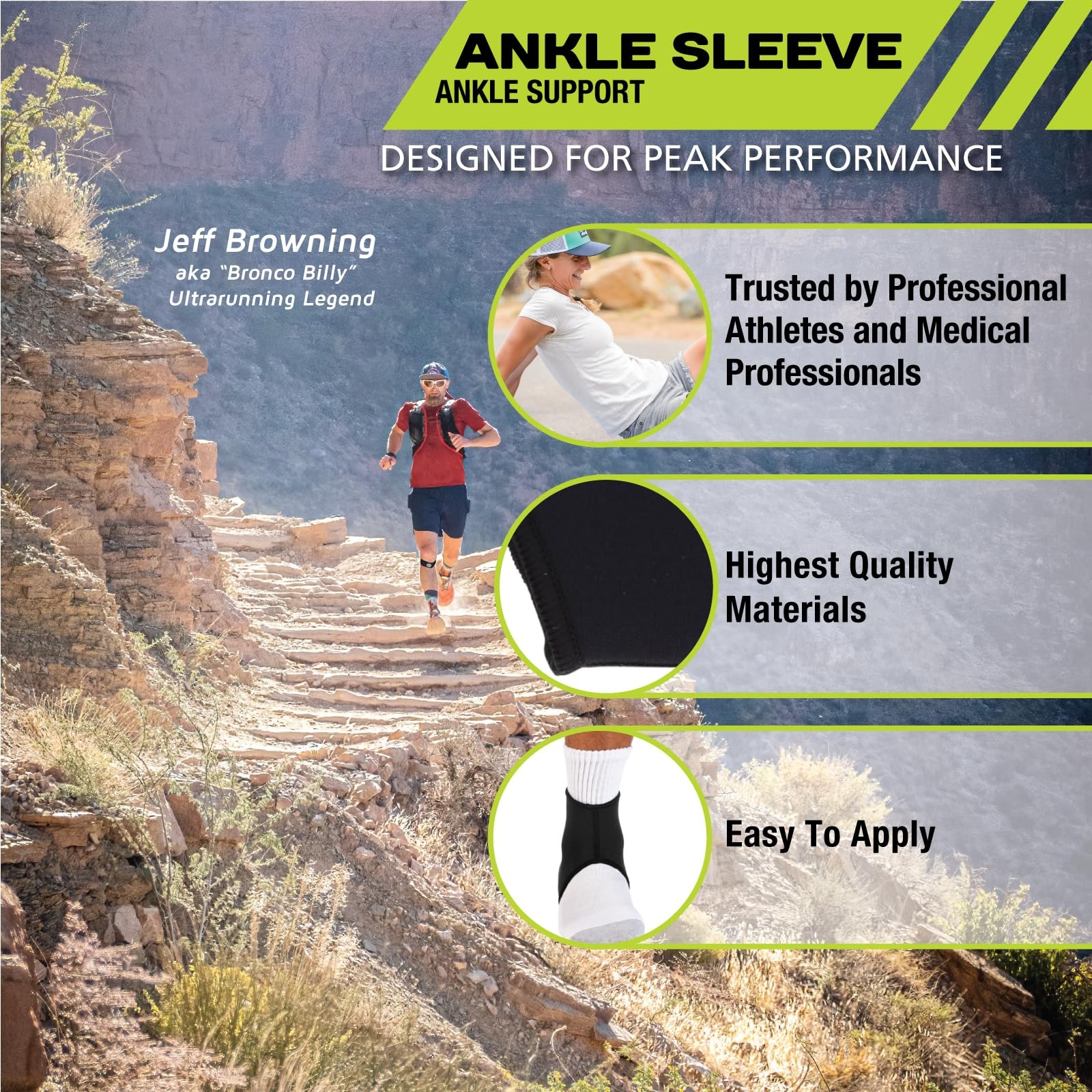 Pro-Tec Athletics Ankle Sleeve (Small) , Black Small,