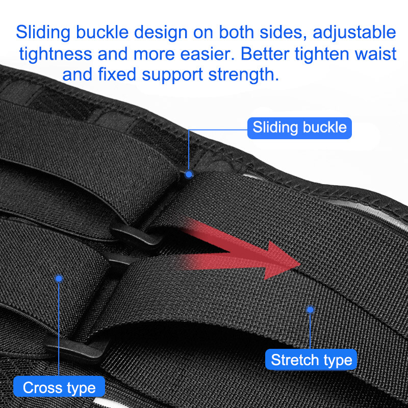 Mens Lumbar Lower Back Support Belt Work Brace Waist Wrap Pain Relief Sciatica
