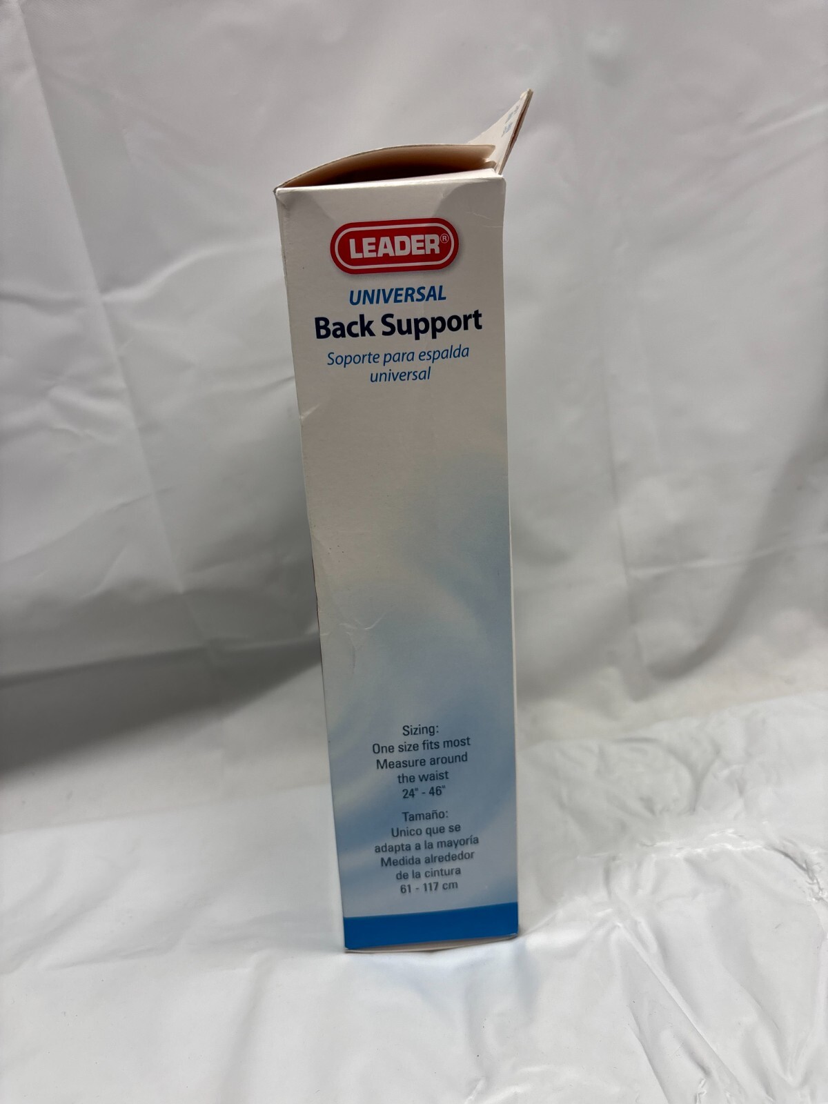 Leader Universal Back Support, One Size Fits Most Waist 24″-46″-*NEW NOT SEALED*