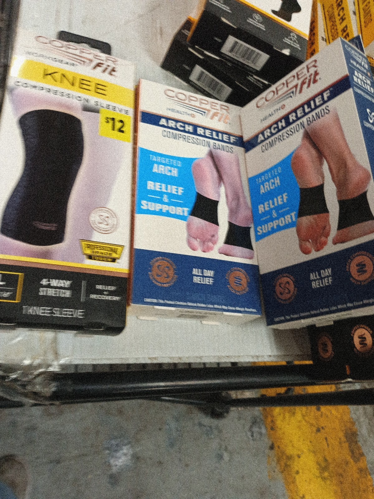 3 Pack, Copper Fit L Knee Compression Sleeve + 2 Sets Of Bands, 321