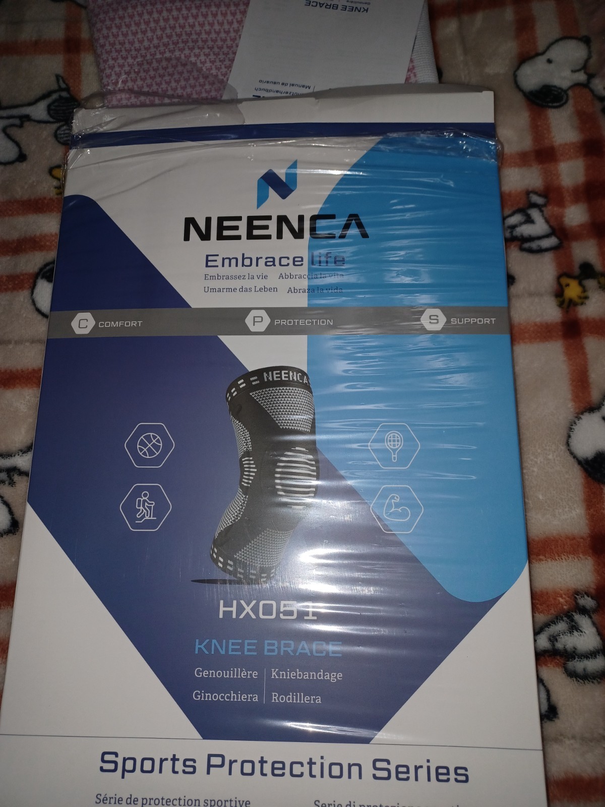 Neenca Sports Protection Series HX051 Knee Brace XXL Pink/White