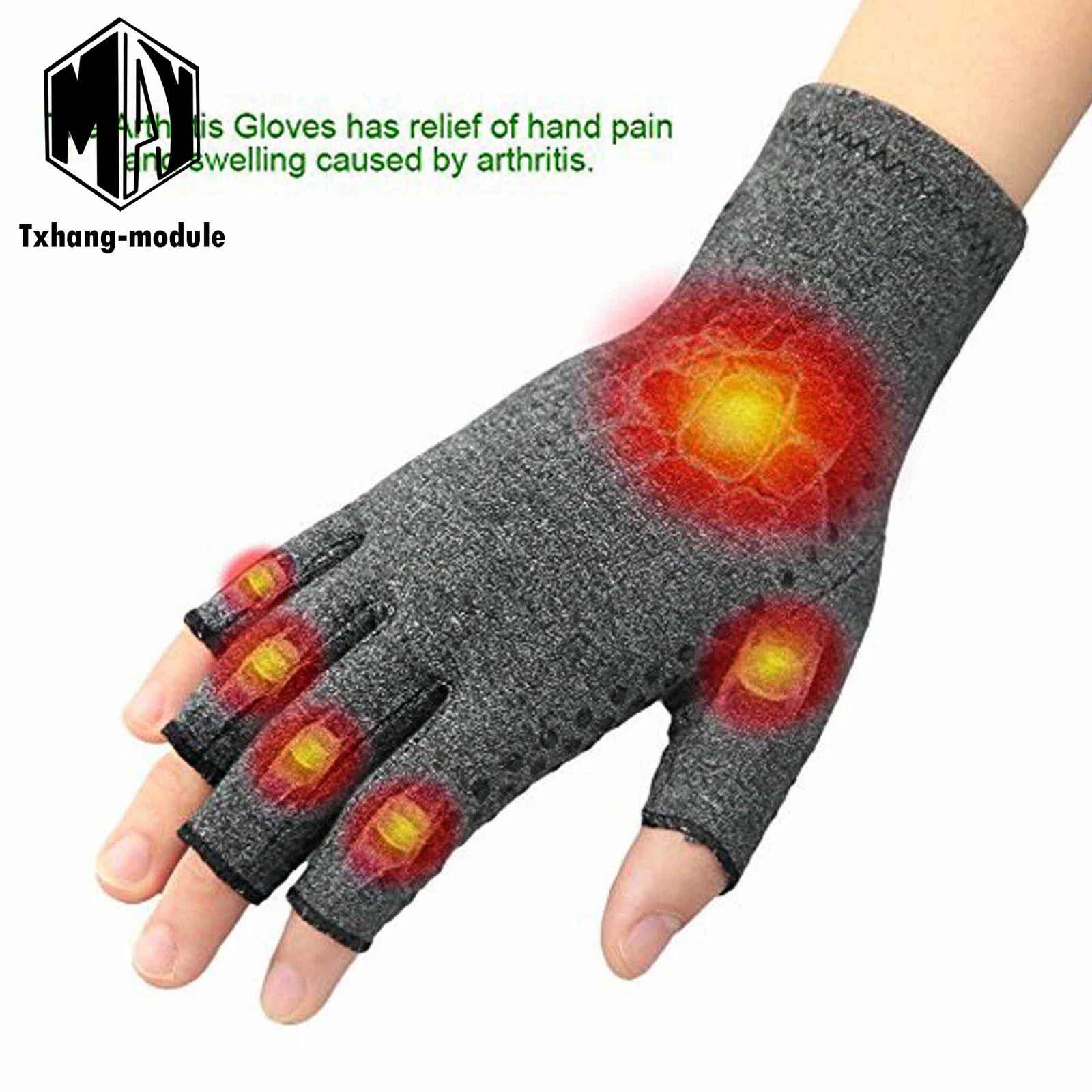 Copper Arthritis Gloves Compression Joint Rheumatoid Osteoarthritis Relief A2TM