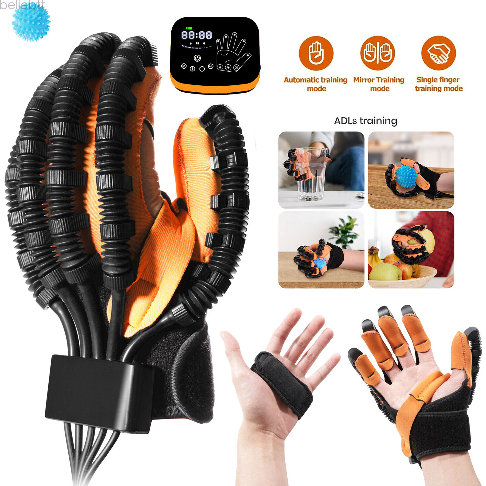 Rehabilitation Robot Glove Hand Dysfunction Patient Training Stroke Hemiplegia