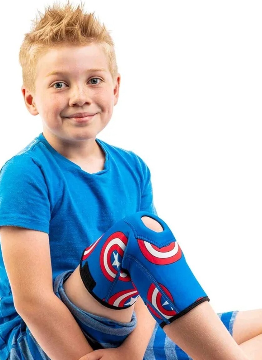 Youth Knee Brace kids DonJoy Marvel Avengers Knee Sleeve Strains $29.99
