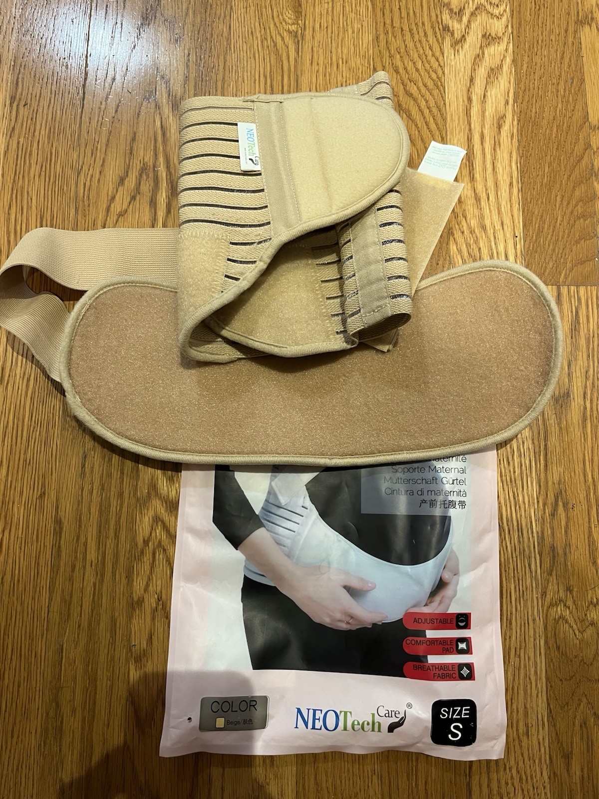 NEOTech Care NTC T007 Adjustable Maternity Belt S Beige Support Breathable Pad