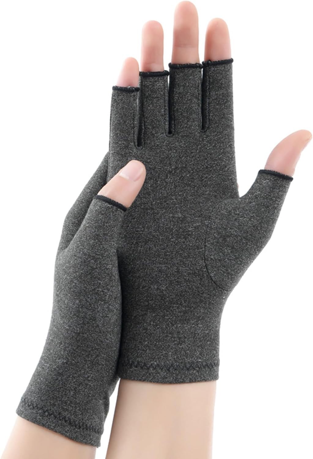 Arthritis Gloves for Women-Men – Summer Half Finger-Fingerless Hand Thumb-Com…
