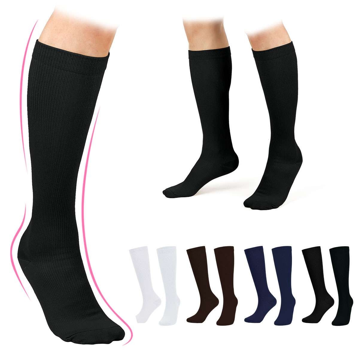 S-4XL Plus Size Compression Socks Calf Sleeve Men Women Extra Wide 20-30mmHg US