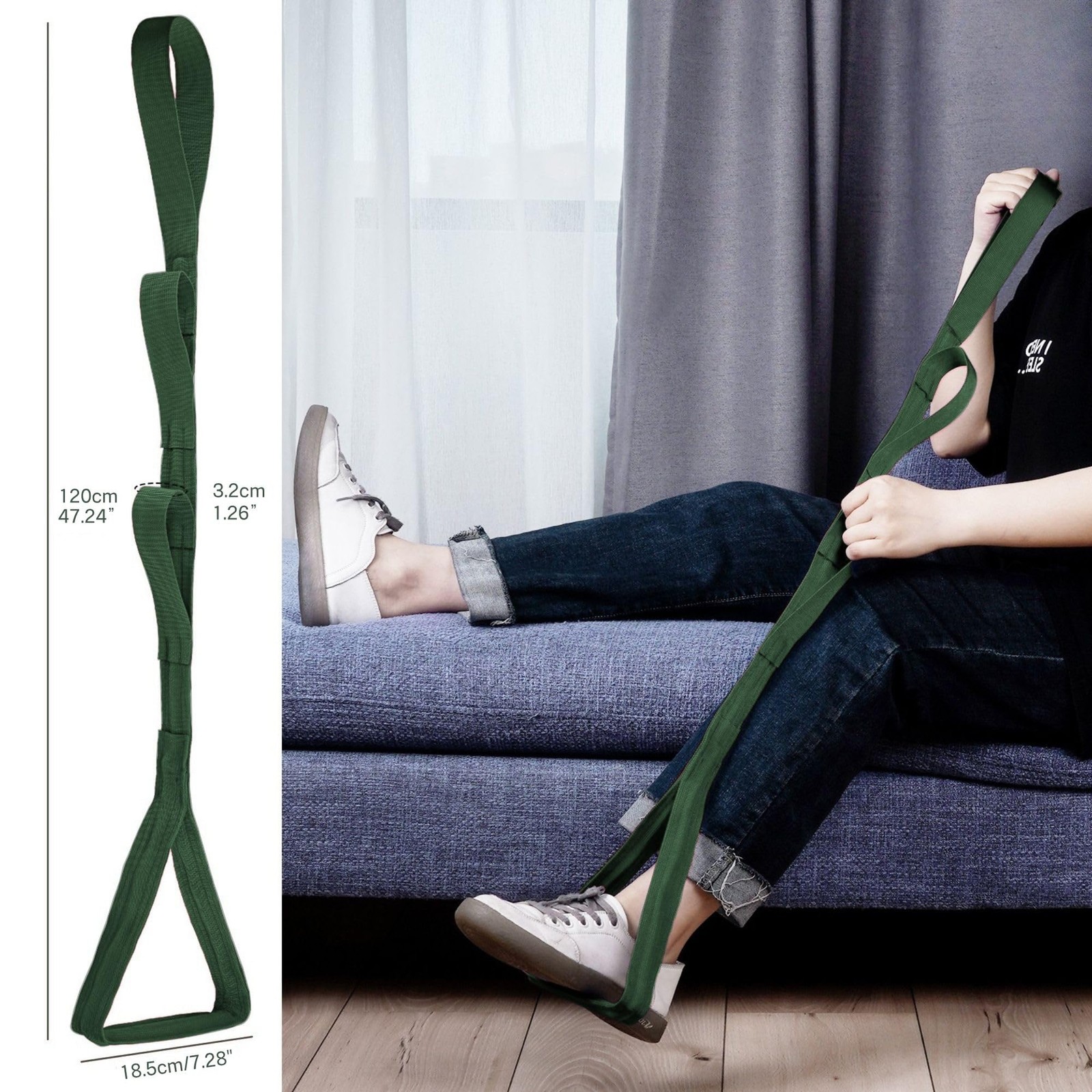 42 Inch Long Leg Lifter,Leg Lifter After Hip Replacement All Over with Aluminum