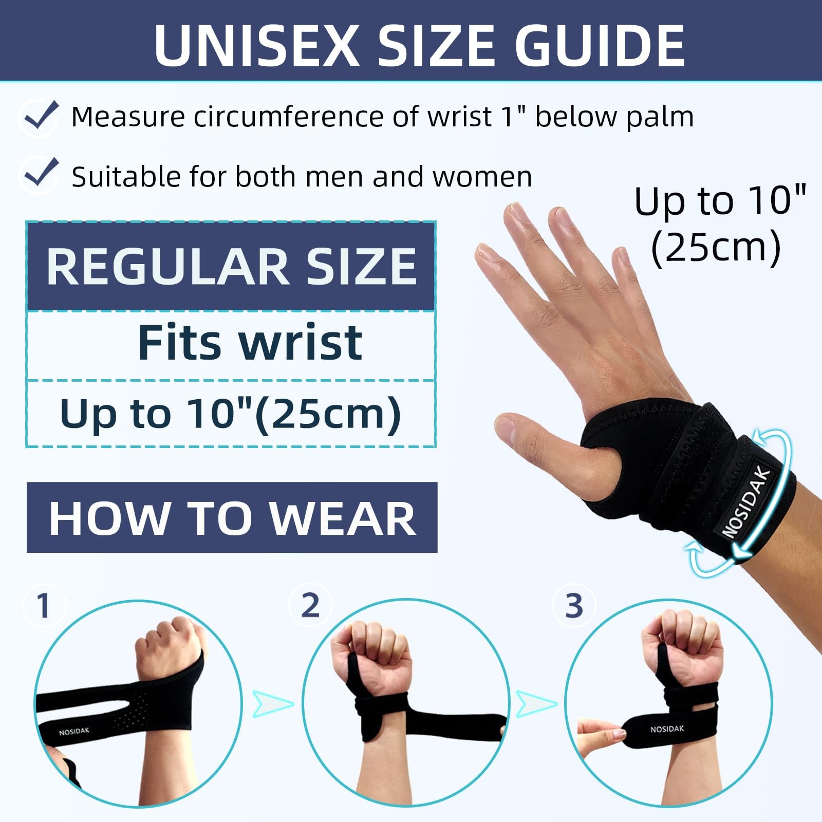 Wrist Brace For TFCC Tears Ulnar Pain DRUJ Instability Fits Both Hands