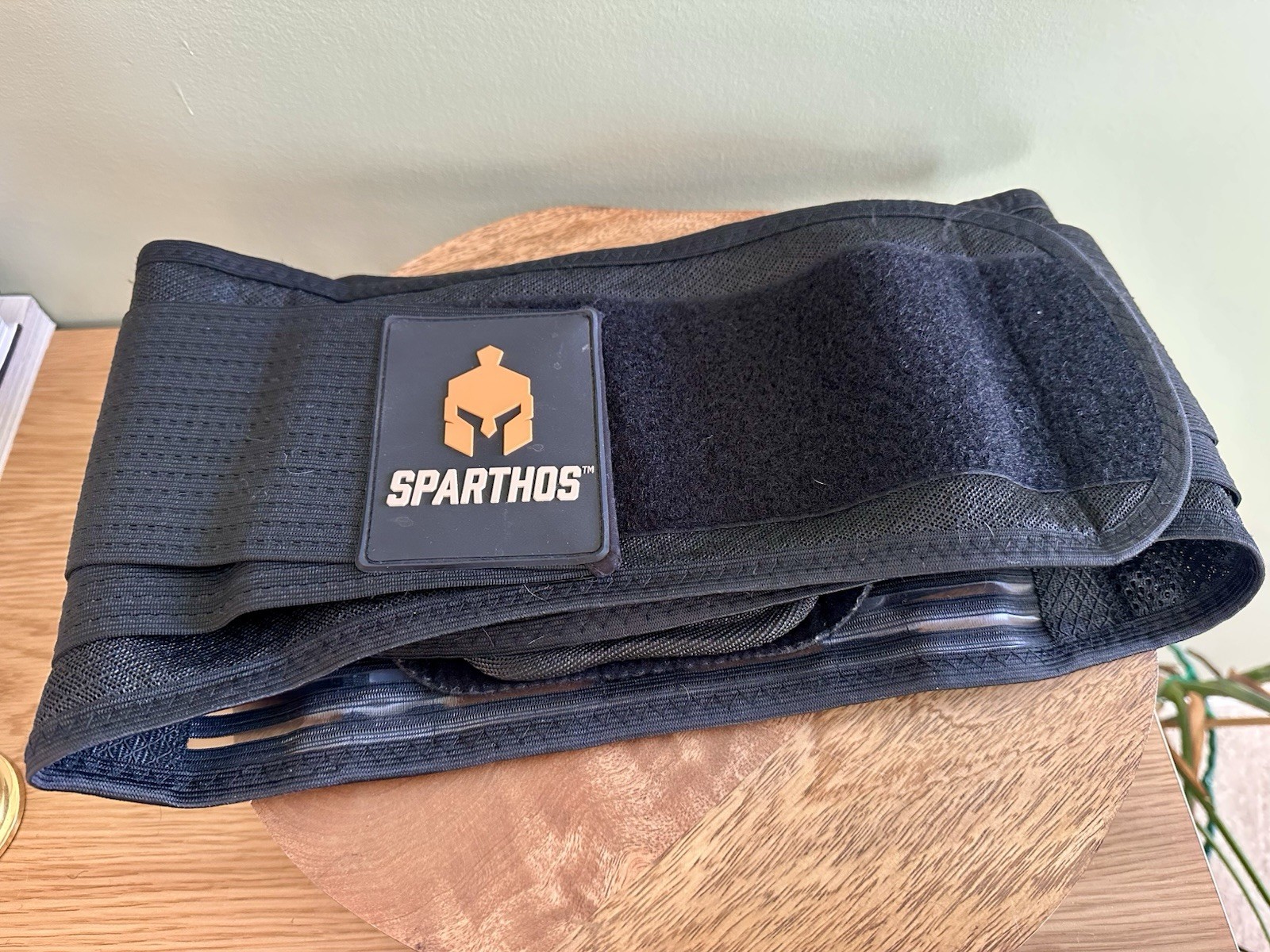 Sparthos Adjustable Lumbar Support Belt Black Size S Back Brace