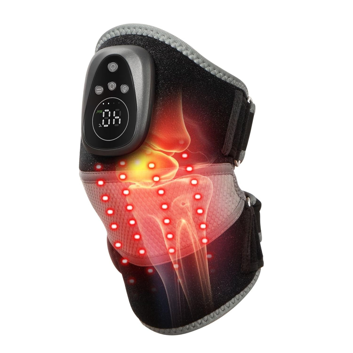 Red Light Heating Knee Brace with Massage for Knee Shoulder Arthritis Pain Relie